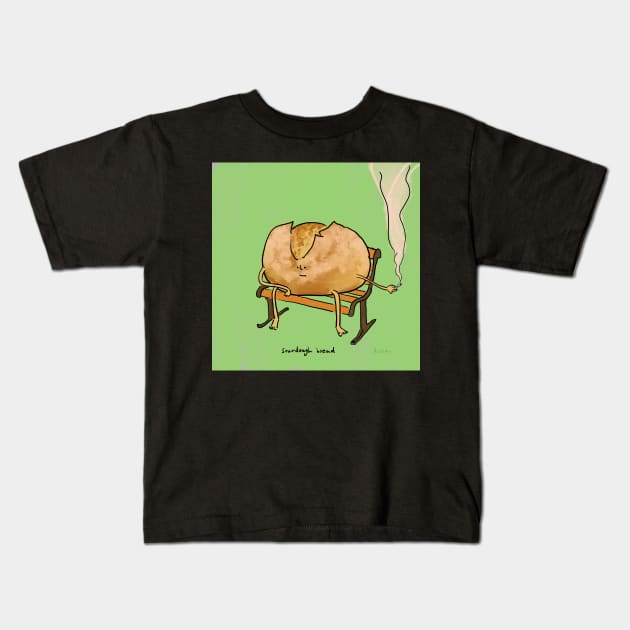 Spiritual Bread: Sourdough Bread Kids T-Shirt by doteau